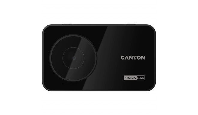 CANYON car recorder DVR25GPS WQHD 2.5K 1440p Wi-Fi GPS Black