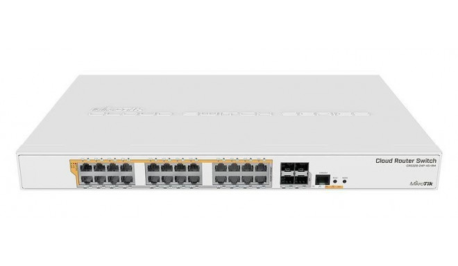 Switch|MIKROTIK|Type L3|Rack|24x10Base-T / 100Base-TX / 1000Base-T|4xSFP+|1xRJ45|CRS328-24P-4S+RM