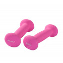 Hantlid TUNTURI Neopreen Dumbbells 0.5kg, roosad