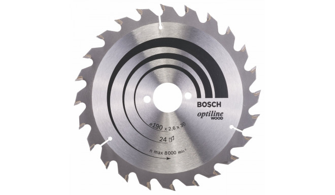 Bosch Circular Saw Blade Optiline 190x30