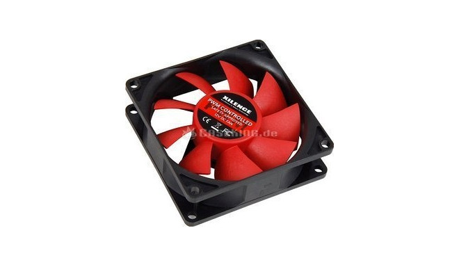 Performance C Series 80x80x25 (schwarz/rot, 80 mm)