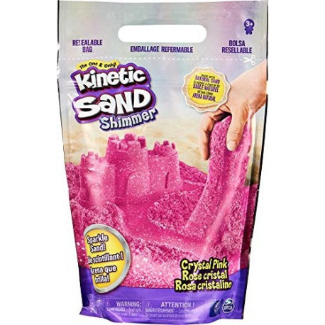 Kinetic Sand sädelev liiv 907Gramm, kristallroosa