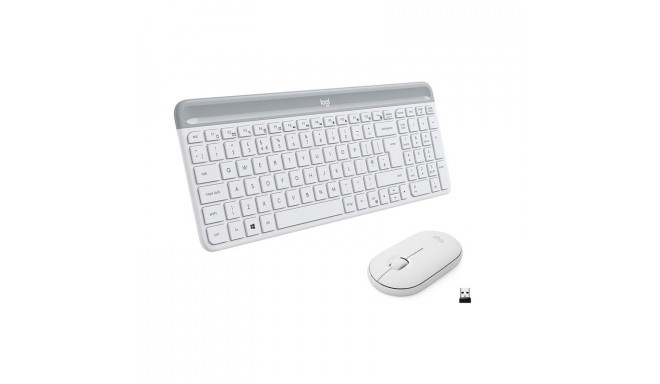 Desktop Logitech Slim Combo MK470 SWE (W), valge