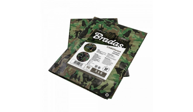 Brezentas CAMOforest 6 x 8m 90g/m²