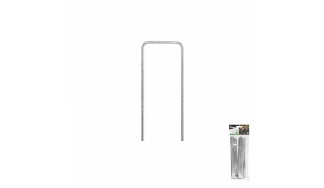 Tsingitud metallist tihvt "U" kujuga 20tk, laius 3cm / kõrgus 15cm