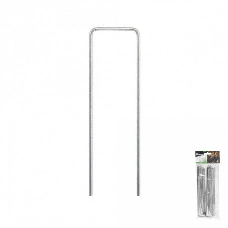 Galvanized metal pin in the shape of "U" width 3cm / height 20cm