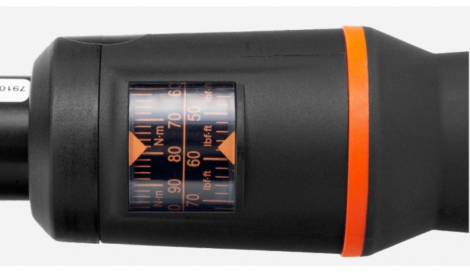 Mehaaniline klik-tüüpi momentvõti Bahco 60-340Nm ±3% (CW & CCW) 1/2" 685mm, aknaga skaala
