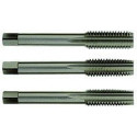 Set of 3 HSS DIN352 Hand Taps M8. Bright, uncoated. T Line