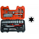 Socket set 1/4"+1/2" 56pcs