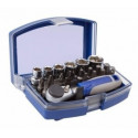 Sockets 6-13mm and bits set 1/4" 23 pcs PH1/2, PZ1/2, HEX 3/4/5/6, Torx T10/15/20/25/30, SL 4/6 Irim