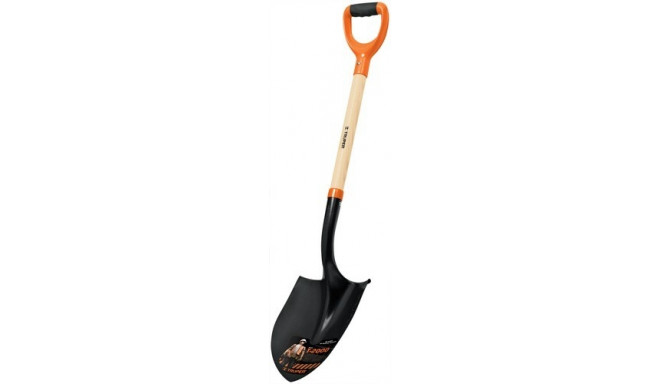Shovel 22x50cm, wooden shaft, offset two component D-handle, 102cm Truper®