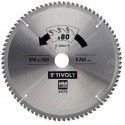 Circular saw blade Tivoly 250x30mm, z80, 3°, for hard wood