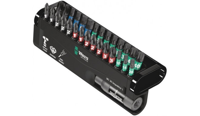 Impakt bit set WERA Bit-Check 30pcs PH+PZ+TORX+HEX