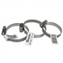Stainless zebra hose clamp BRADAS 8-12mm 1 pcs.