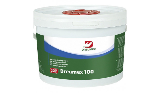 Rankų ir paviršių valymo servetėlės Dreumex 100 Power Wipes. 100 vnt kibirėlis