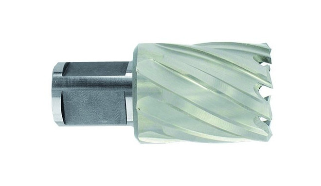 HSS core drill Tivoly Ø23X60X30 mm, short series, Weldon shank Ø19 mm. Bright, uncoated