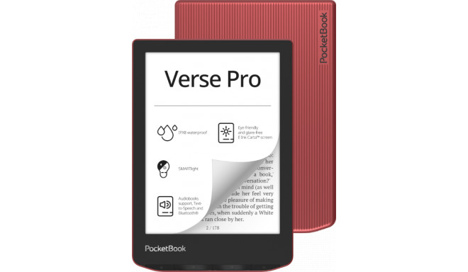 PocketBook e-reader Verse Pro 6" 16GB, passion red