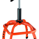 Cushioned pneumatic workshop stool with adjustable height 635-755mm Ø 355 mm max 136kg