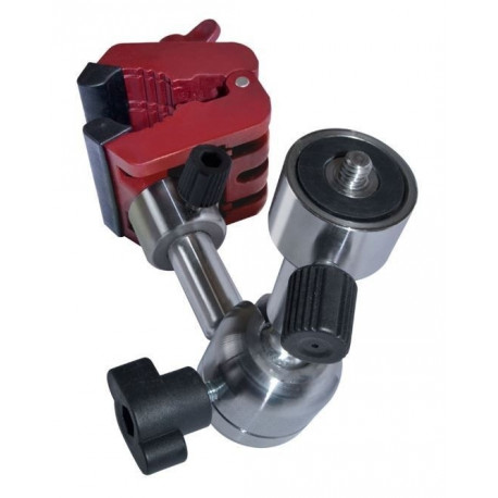 Multi-Prop clamp with adjustable joint for cameras and lasers with 1/4"-3/8"-5/8"