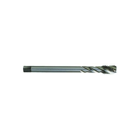 HSS DIN Machine Tap M10, spiral flute 35°. Bright, uncoated. T Line