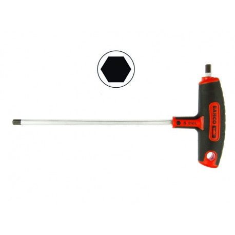 T-handle screwdriver for hexagonal head screws 6mm, 150mm