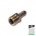 Hose connector 3/8"L male / 9-10mm - BRASS