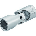 Bi-Hex socket with flex joint A6710DZ 7/16", 1/4"