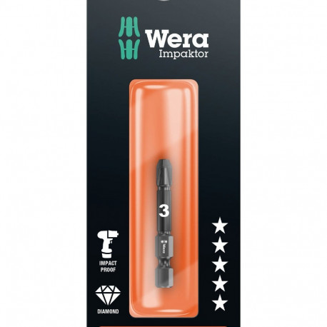 Wera 855/4 Impaktor bit PZ 3 x 50mm