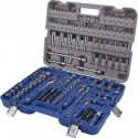 Sockets (4-32mm short ja 4-22mm long) and socket drivers set 172 pcs 1/4", 3/8" and 1/2" Irimo