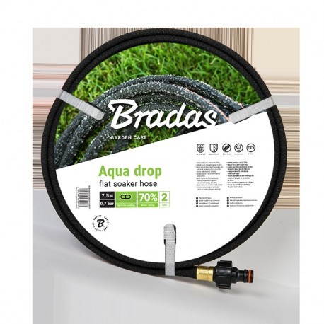 Watering hose AQUA-DROP FLAT 1/2" - 7,5m