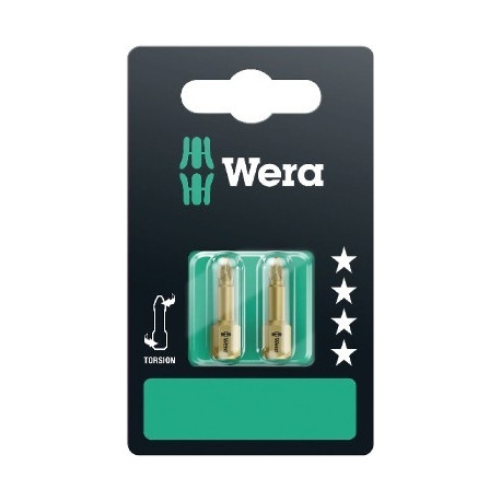 Wera 855/1 TH Torsion bits PZ 1 x 25mm 2pcs