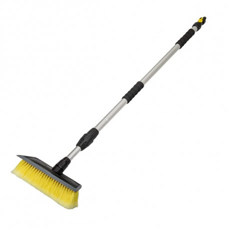 Brush + squeegee for washing with a valve - telescope, length: 104-169cm