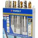 Stud extractor set 10pcs, M3-M18 + drills