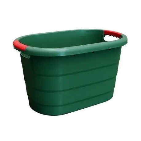 Multi-purpose oval container TONI, green 46L