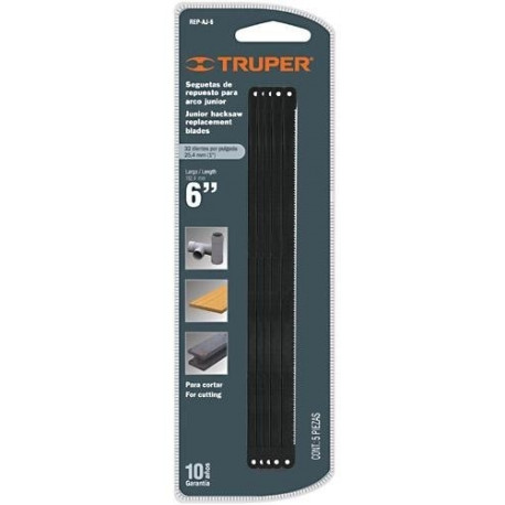 Pjūklelio"Junior" geležtės 5vnt./kpl.150mm Truper®