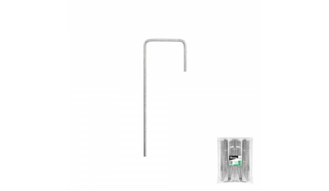 Galvanized metal pin in the shape of "J" width 3cm / height 15cm