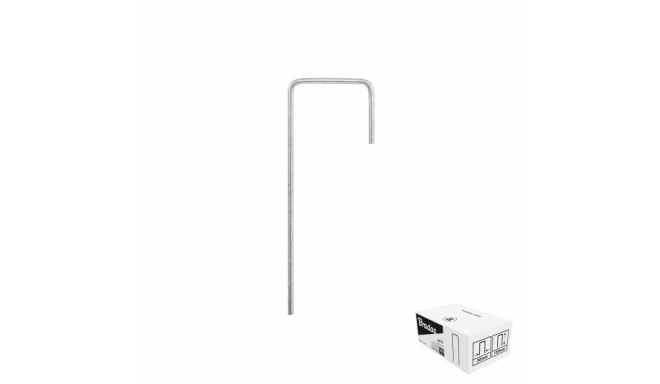 Galvanized metal pin in the shape of "J" width 3cm / height 15cm / BOX