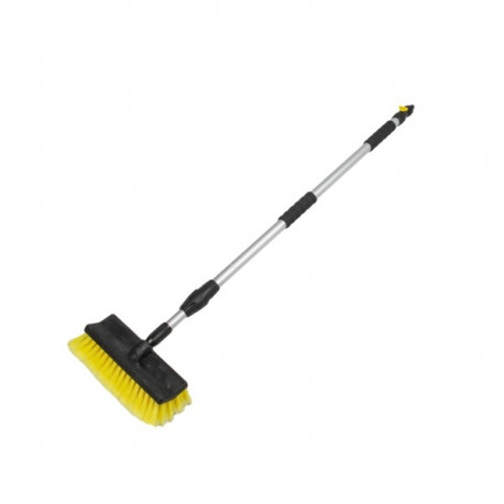 Car washing brush, telescope 170cm, with valve.