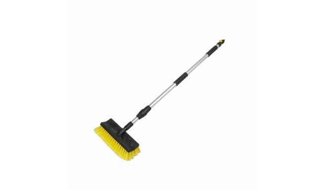 Car washing brush, telescope 180cm, with valve.