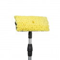 Car washing brush, telescope 180cm, with valve.