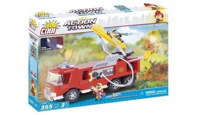 Action Town Large fire truck 355 ELEMENTS