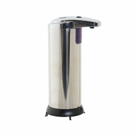 Automaatne seebi jaotur koos sensoriga DKD Home Decor Must Hõbedane ABS 250 ml 11,1 x 7,5 x 19 cm