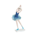 Decorative Figure DKD Home Decor Blue Romantic Ballet Dancer 11 x 6 x 23 cm