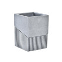 Toothbrush Holder DKD Home Decor Grey Resin 7,6 x 7,6 x 10 cm