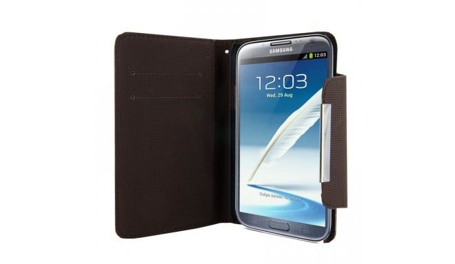 4World kaitseümbris Style Samsung Galaxy Note 2 5.5", must