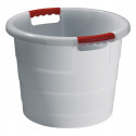 Multi-purpose round container TONI, white 30L