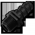 Connector 1/2" male thread, 16mm hose barb