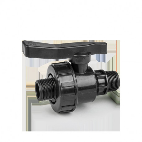 PN10 Valve 1" male / 1" male for PE pipes