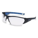 Safety glasses Uvex i-Works, transparent supravision excellence (AC/HF) coated lens, frame anthracit