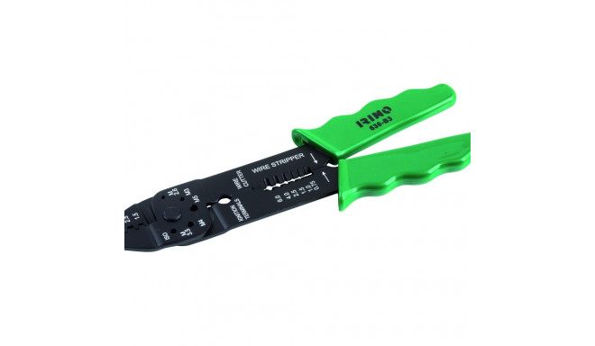 Crimping pliers 220mm for non insulated faston type terminals. Cutting M2.6-M5.0. Stripping 0.75-6.0